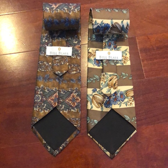 bill blass Other - Men’s Bill Blass floral ties 100% silk set of 2